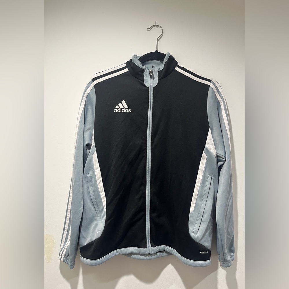 Adidas Men's Black and Light Gray Climacool Sweater Size L